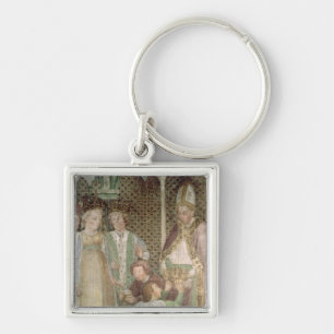 Queen Theodolinda and Pope Gregory the Great Keychain