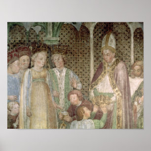 Queen Theodolinda and Pope Gregory the Great Poster