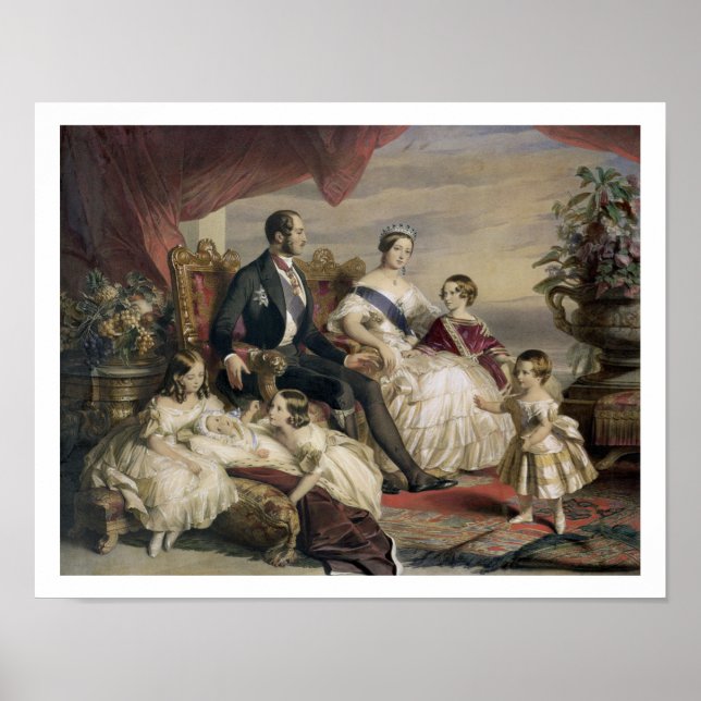Queen Victoria (1819-1901) and Prince Albert (1819 Poster (Front)