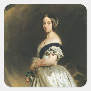 Queen Victoria 1842 Square Sticker