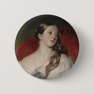 Queen Victoria 2 Inch Round Button
