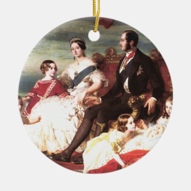 Queen Victoria  And Prince Albert Ceramic Ornament (Front)