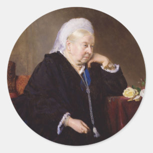 Queen Victoria by Heinrich von Angeli Classic Round Sticker