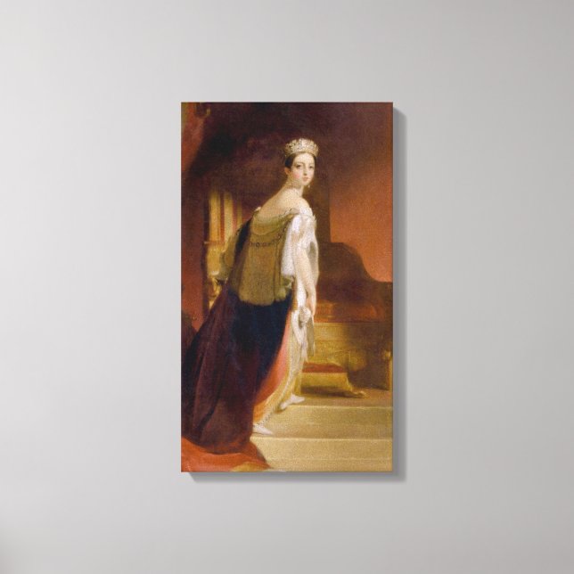 Queen Victoria (by Thomas Sully) Canvas Print (Front)