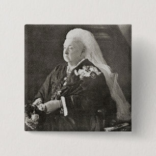 Queen Victoria c.1899 2 Inch Square Button