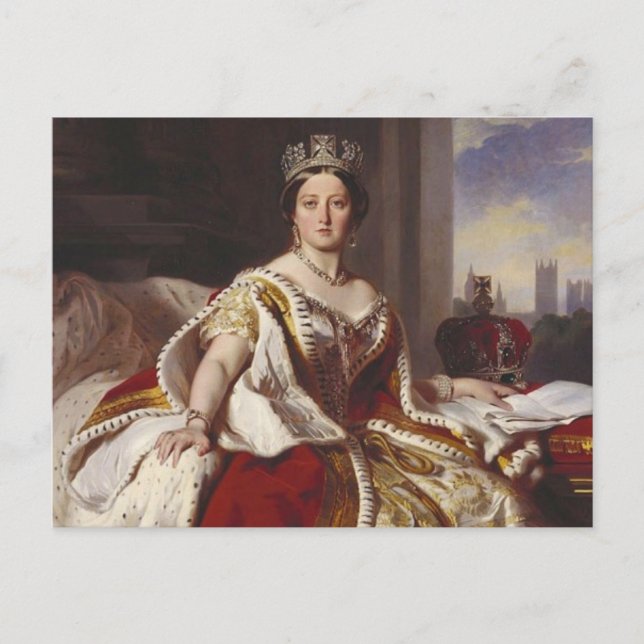 Queen Victoria: Coronation Postcard (Front)