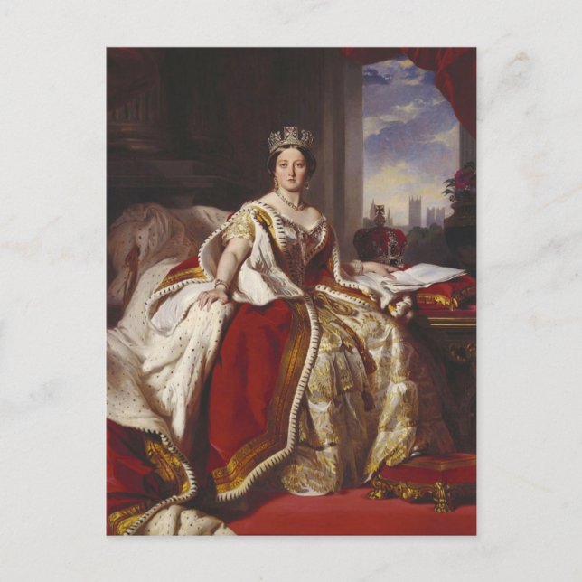 Queen Victoria: Coronation Postcard (Front)