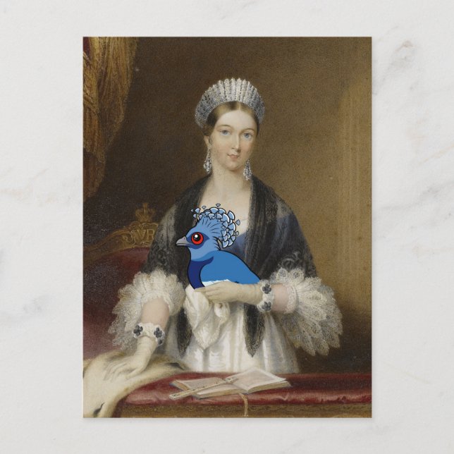 Queen Victoria Crowned Pigeon Postcard (Front)