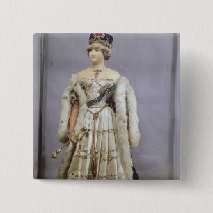 Queen Victoria doll 2 Inch Square Button