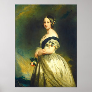 Queen Victoria, Franz Winterhalter Fine Art Poster