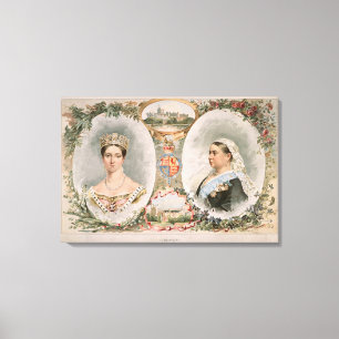 Queen Victoria Golden Jubilee Poster Canvas Print
