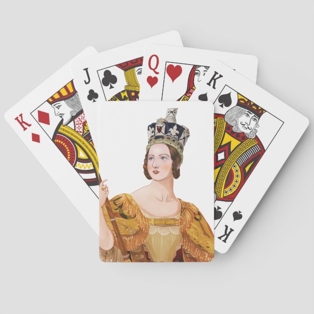 Queen Victoria - historical illustrations Playing Cards (Back)