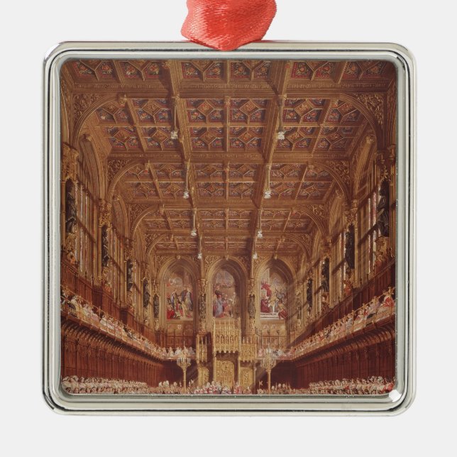 Queen Victoria in the House of Lords Metal Ornament (Front)