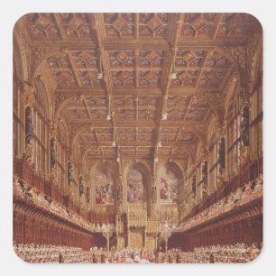 Queen Victoria in the House of Lords Square Sticker