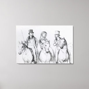 Queen Victoria, Lord Melbourne and Lord Russell Canvas Print