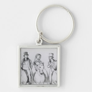 Queen Victoria, Lord Melbourne and Lord Russell Keychain