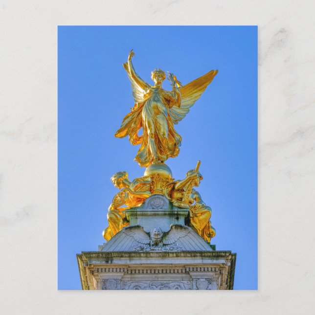 Queen Victoria Memorial, London UK Postcard (Front)