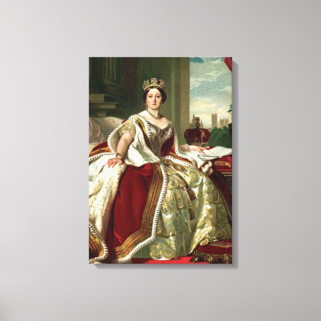 Queen Victoria Portrait Canvas Print (Front)