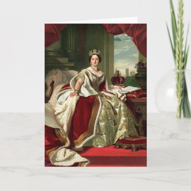 Queen Victoria Portrait Card (Front)
