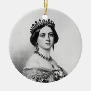 Queen Victoria & Prince Albert Circle Ornament