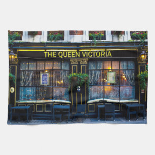 Queen Victoria Pub Kitchen Towel