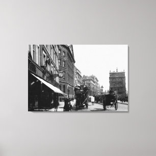 Queen Victoria Street, London, c.1891 Canvas Print