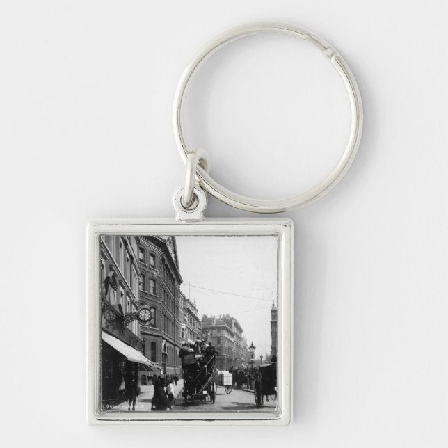 Queen Victoria Street, London, c.1891 Keychain (Front)