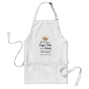 Queen Victoria Tea Apron Vintage Kitchen Gift