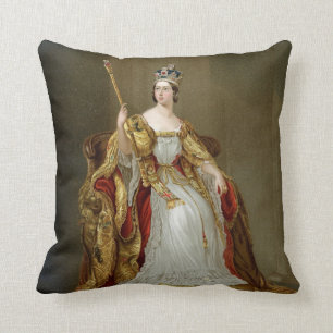 Queen Victoria Throw Pillow