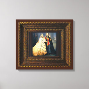 Queen Victoria Wedding Portrait Canvas Print