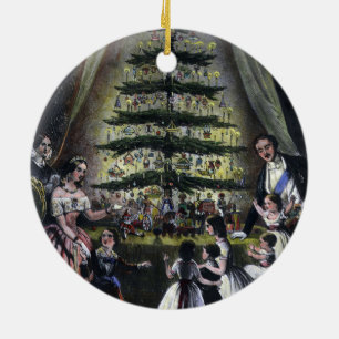 Queen Victoria's Christmas Tree Ceramic Ornament