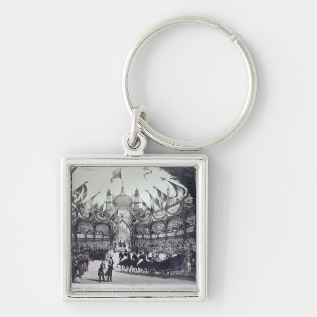 Queen Victoria's first visit to Brighton Keychain (Front)