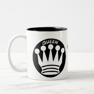 Queen Vs King Chess Piece Mug