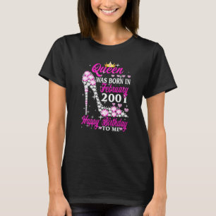 Queen Was Born In February 2001 22nd Birthday High T-Shirt