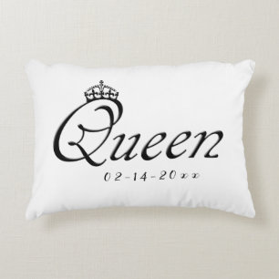 Queen with Crown Accent Pillow