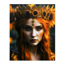 Queen with red-brown hair