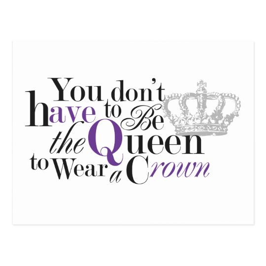Queen without a Crown Postcard