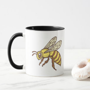 Queen Yellow honey bee Flying Mug