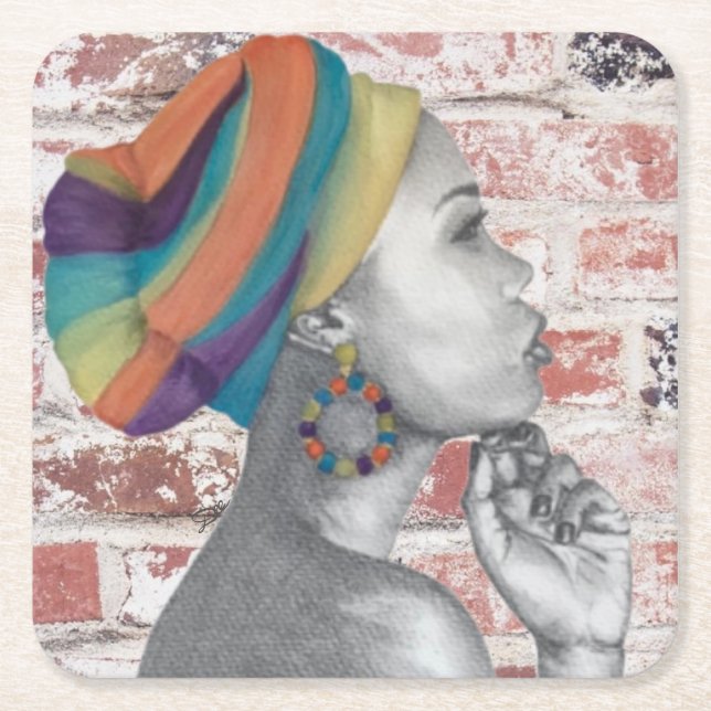 QUEENCONFIDENCE - Paper Coaster (Front)