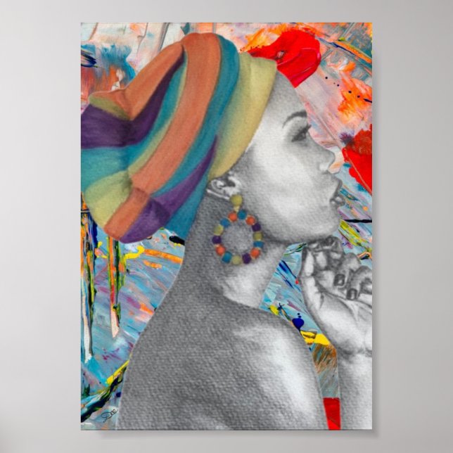 QuEENCONFIDENCE Premium Canvas Matte Poster (5x7) (Devant)