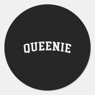Queenie  classic round sticker