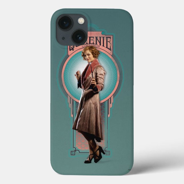 QUEENIE GOLDSTEIN™ Art Deco Panel Case-Mate iPhone Case (Back)