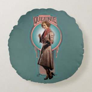 QUEENIE GOLDSTEIN™ Art Deco Panel Round Pillow