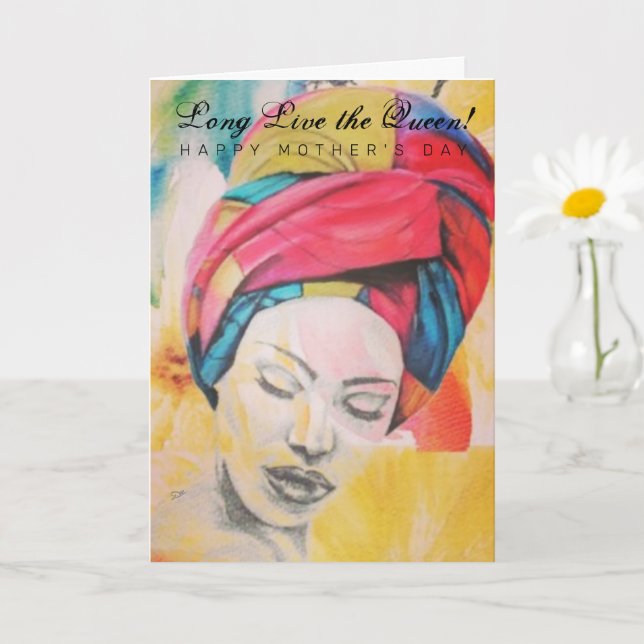 QUEENIFICENT - Carte de la fête des mères (Petite plante)