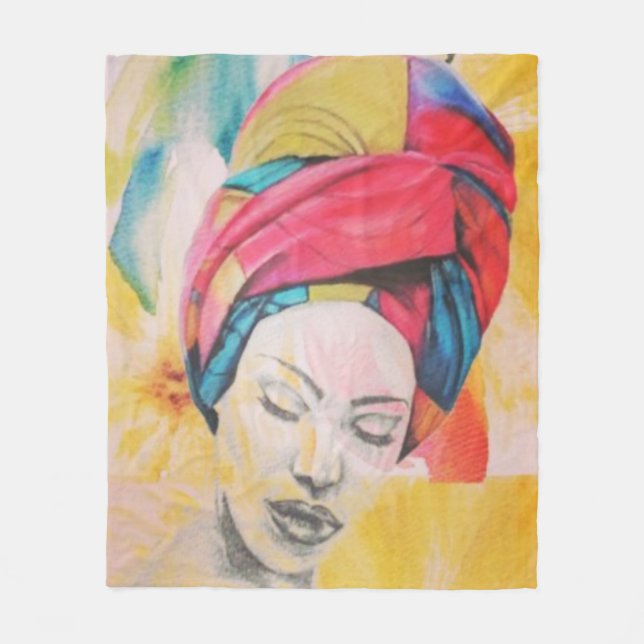 QUEENIFICENT Medium Fleece Blanket (50x60) (Front)