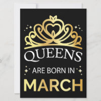 Queens Are Born In March I
