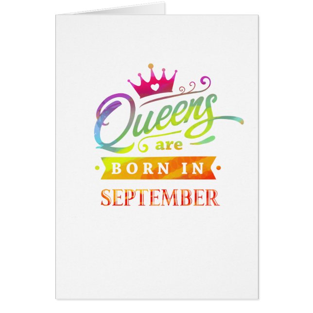 Queens are born in September Birthday Gift (Front)
