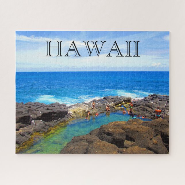 queens bath kauai jigsaw puzzle (Horizontal)