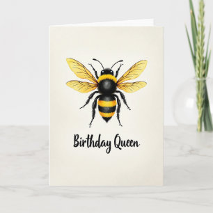 Queens Birthday Insect Art Card