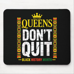 Queens Black History Queens Kente Pride For Women  Mouse Pad